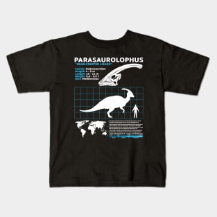 Parasaurolophus fact sheet Kids T-Shirt